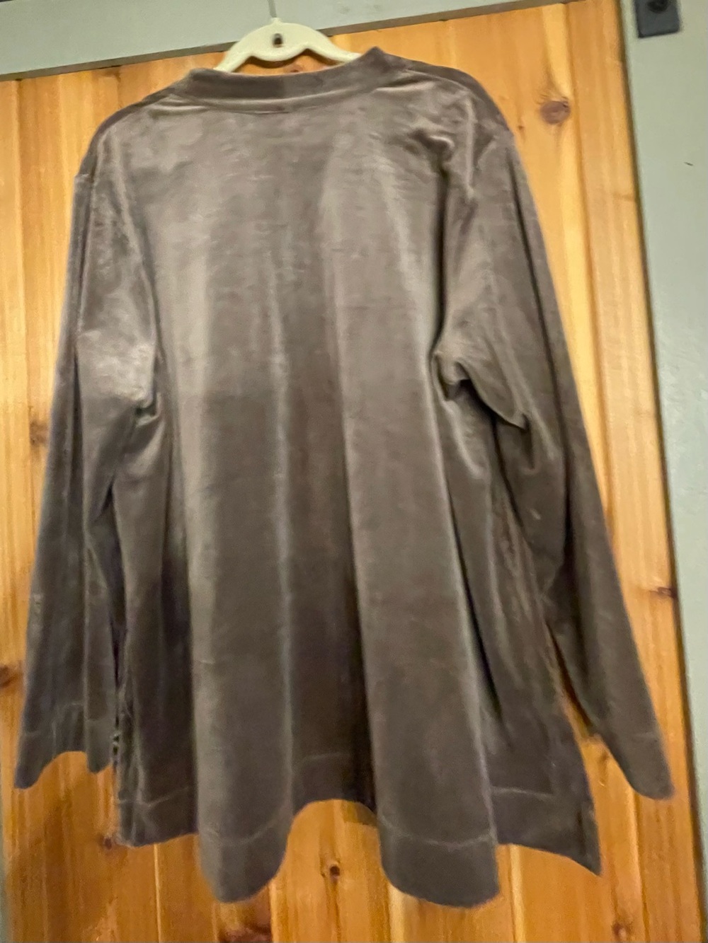 J. Jill V-Neck Velour Tunic Pull-over Top - Picture 4 of 6
